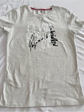 Calvin Klein Light Gray Graphic Tee Large